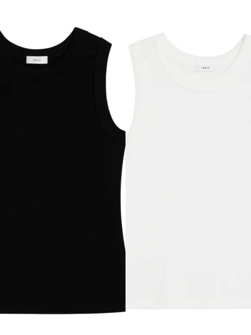 A.L.C. Sleeveless Tank Set in Black & White